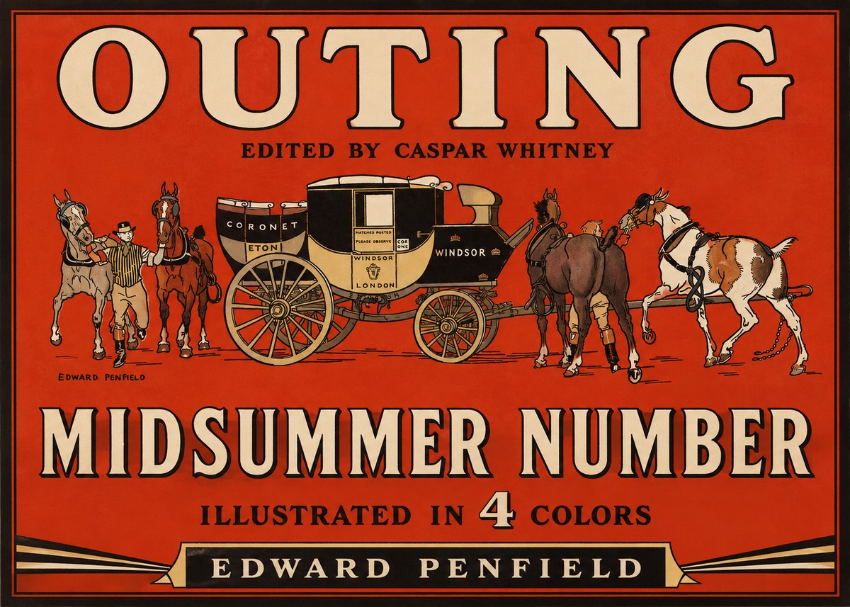 Edward Penfield Outing - Midsummer Number No2 - Plakat