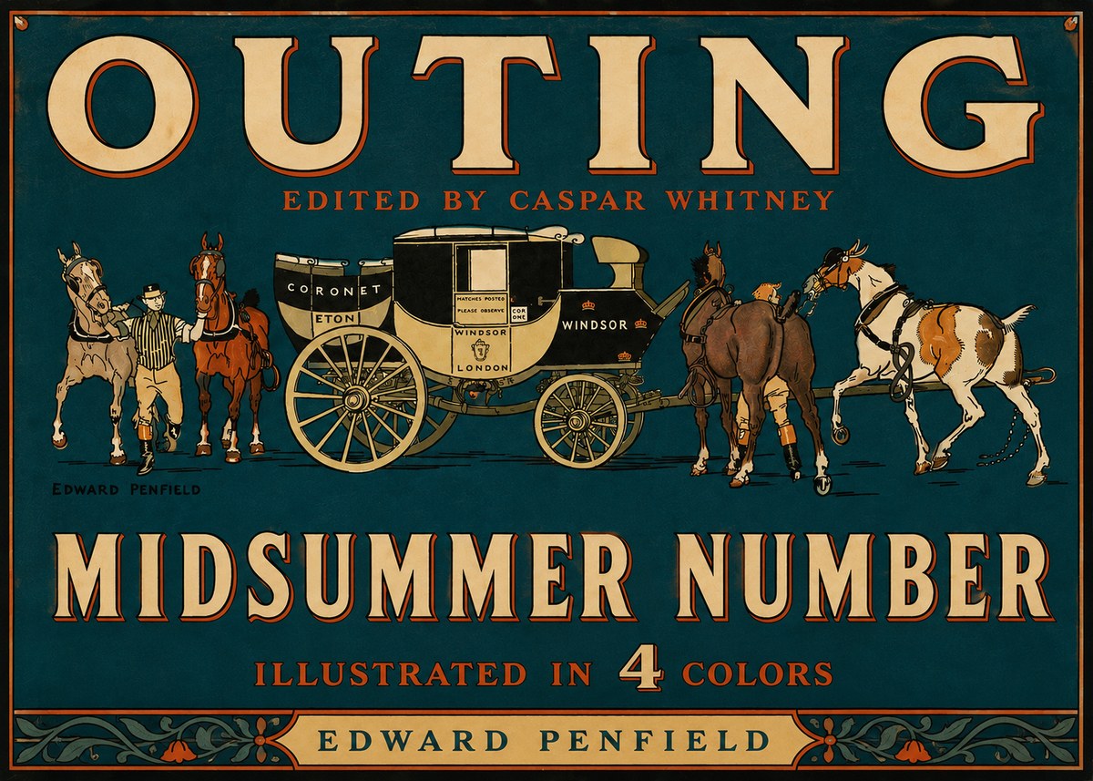 Edward Penfield Outing - Midsummer Number No4 - Plakat