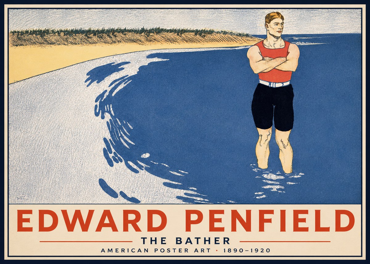 Edward Penfield The Bather No2 - Plakat