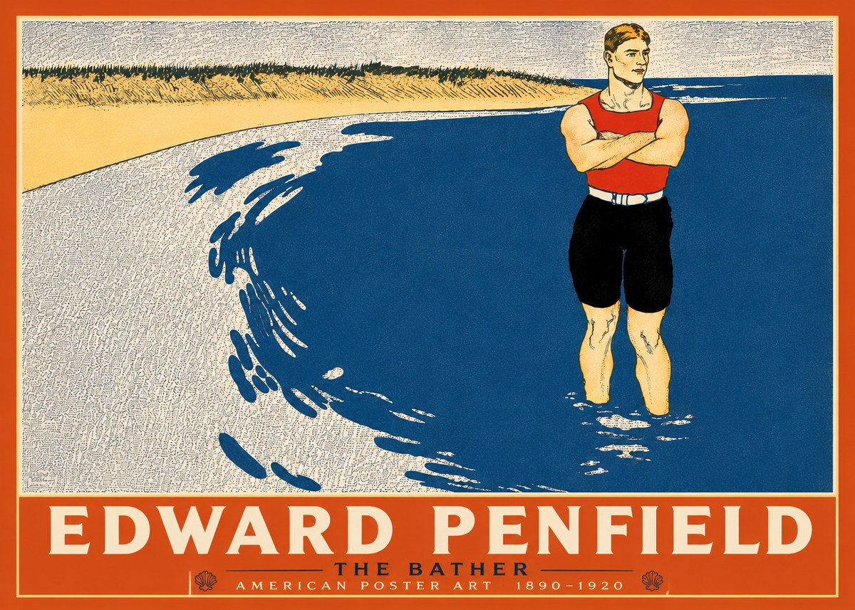 Edward Penfield The Bather No4 - Plakat