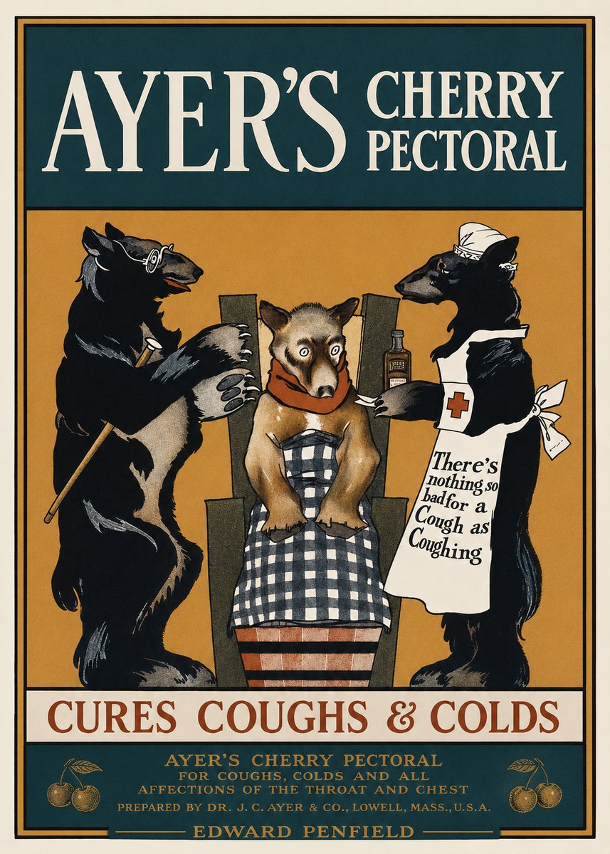 Edward Penfield Ayer's Cherry Pectoral No1 - Plakat