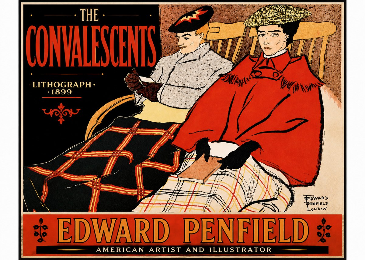 Edward Penfield The Convalescents No5 - Plakat