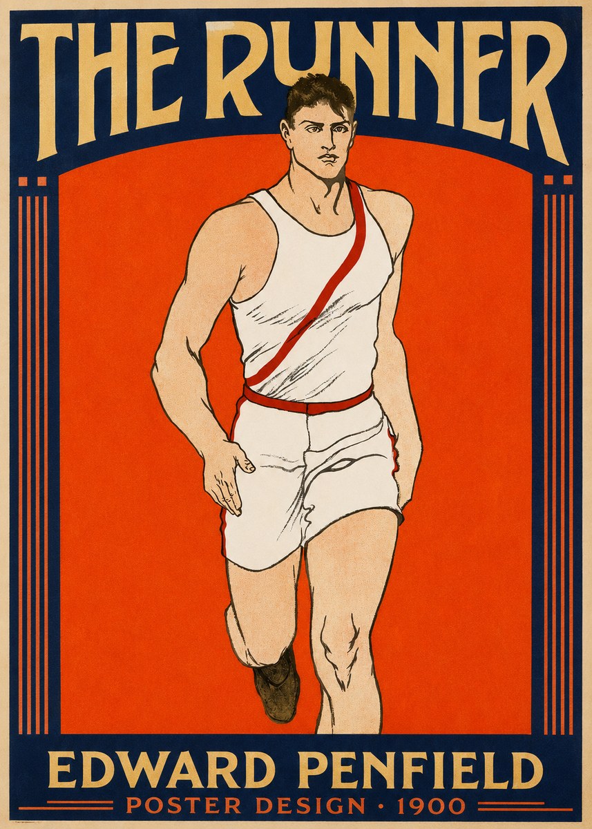 Edward Penfield The Runner No2 - Plakat
