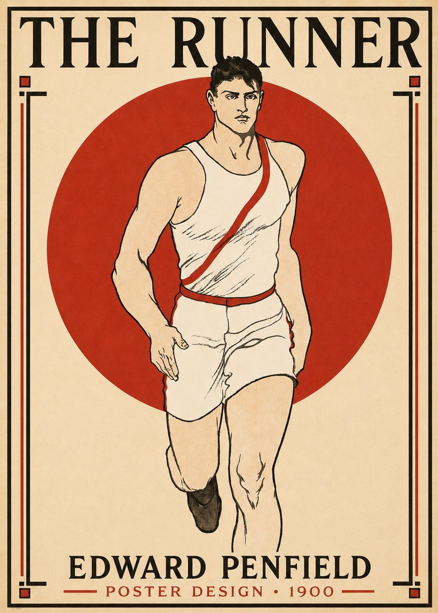 Edward Penfield The Runner No3 - Plakat