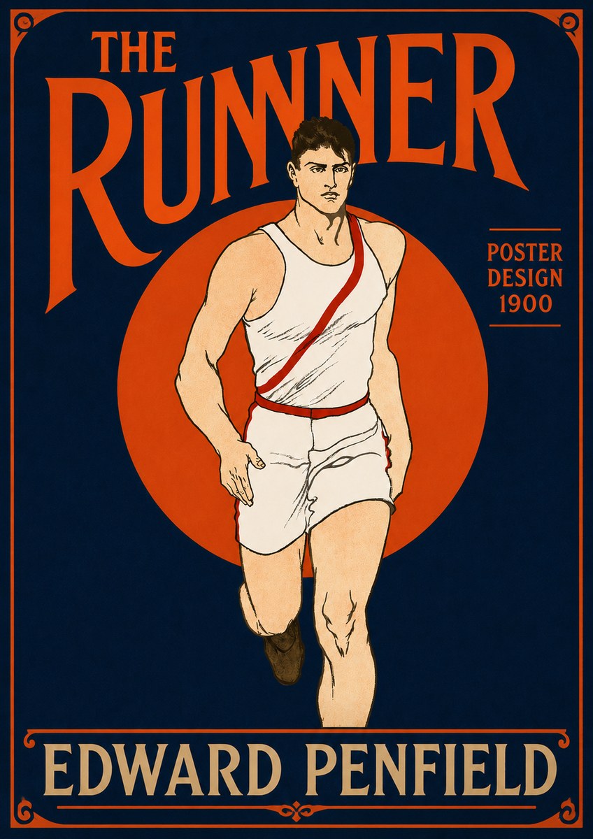 Edward Penfield The Runner No4 - Plakat