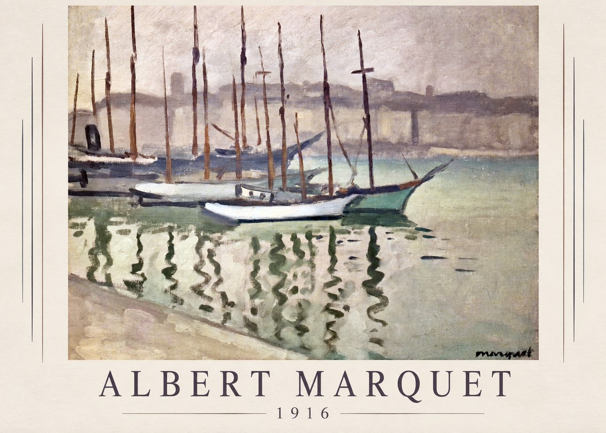 Albert Marquet Le Port Du Havre No1 - Plakat