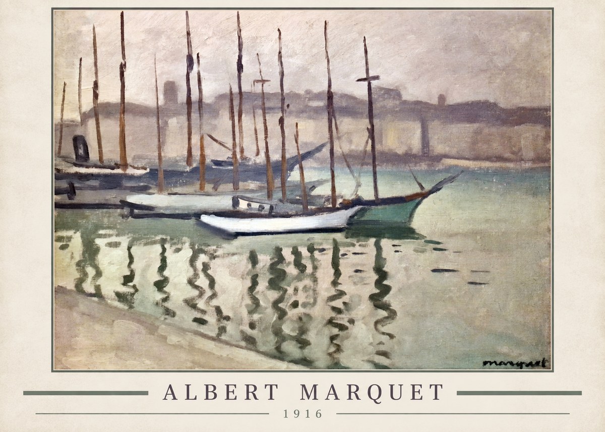 Albert Marquet Le Port Du Havre No3 - Plakat