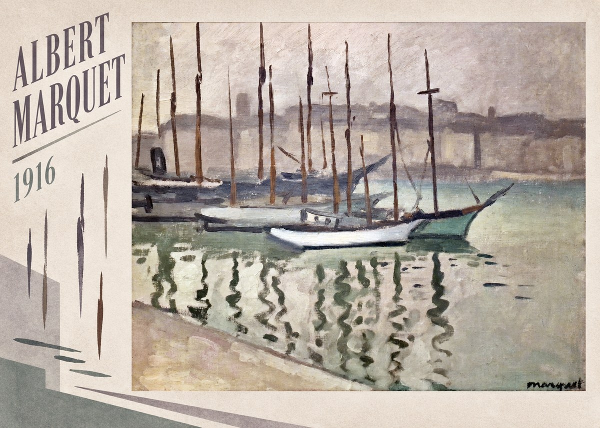 Albert Marquet Le Port Du Havre No4 - Plakat