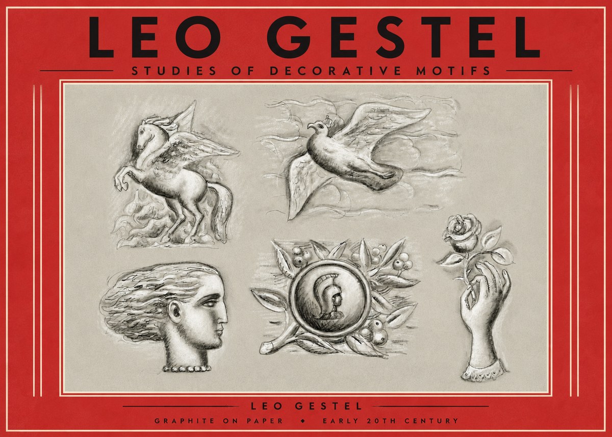 Leo Gestel Studies of Decorative Motifs No4 - Plakat