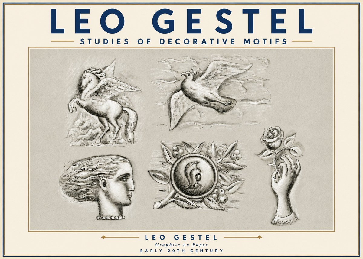 Leo Gestel Studies of Decorative Motifs No6 - Plakat