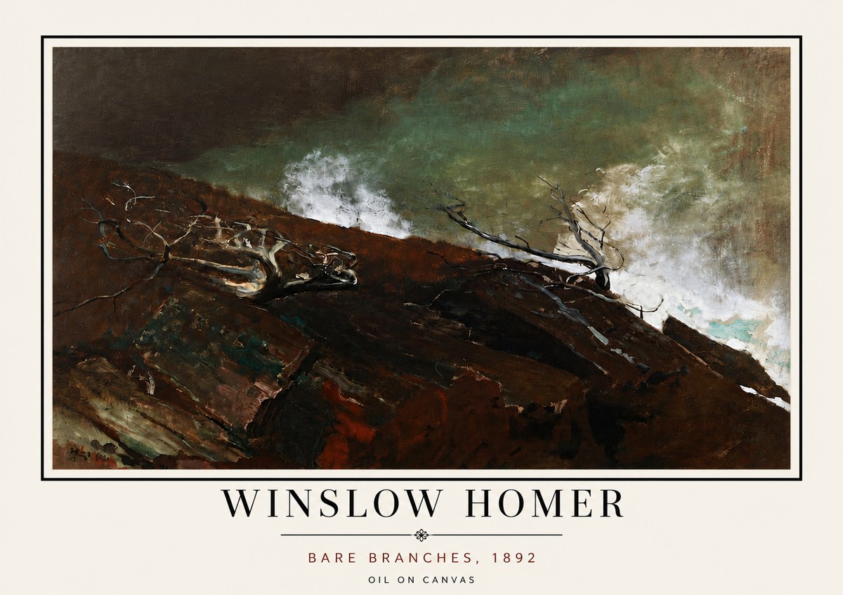 Winslow Homer Bare Branches, 1892 No5 - Plakat