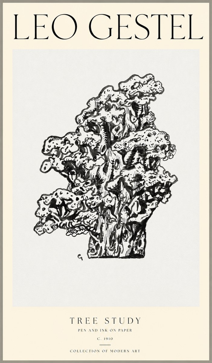 Leo Gestel Tree Study No1 - Plakat