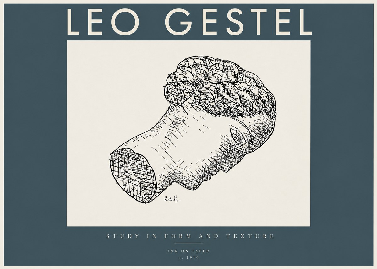 Leo Gestel Study in Form and Texture No2 - Plakat