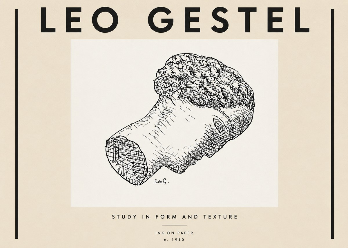 Leo Gestel Study in Form and Texture No4 - Plakat