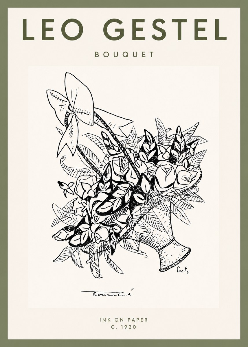 Leo Gestel Bouquet No2 - Plakat