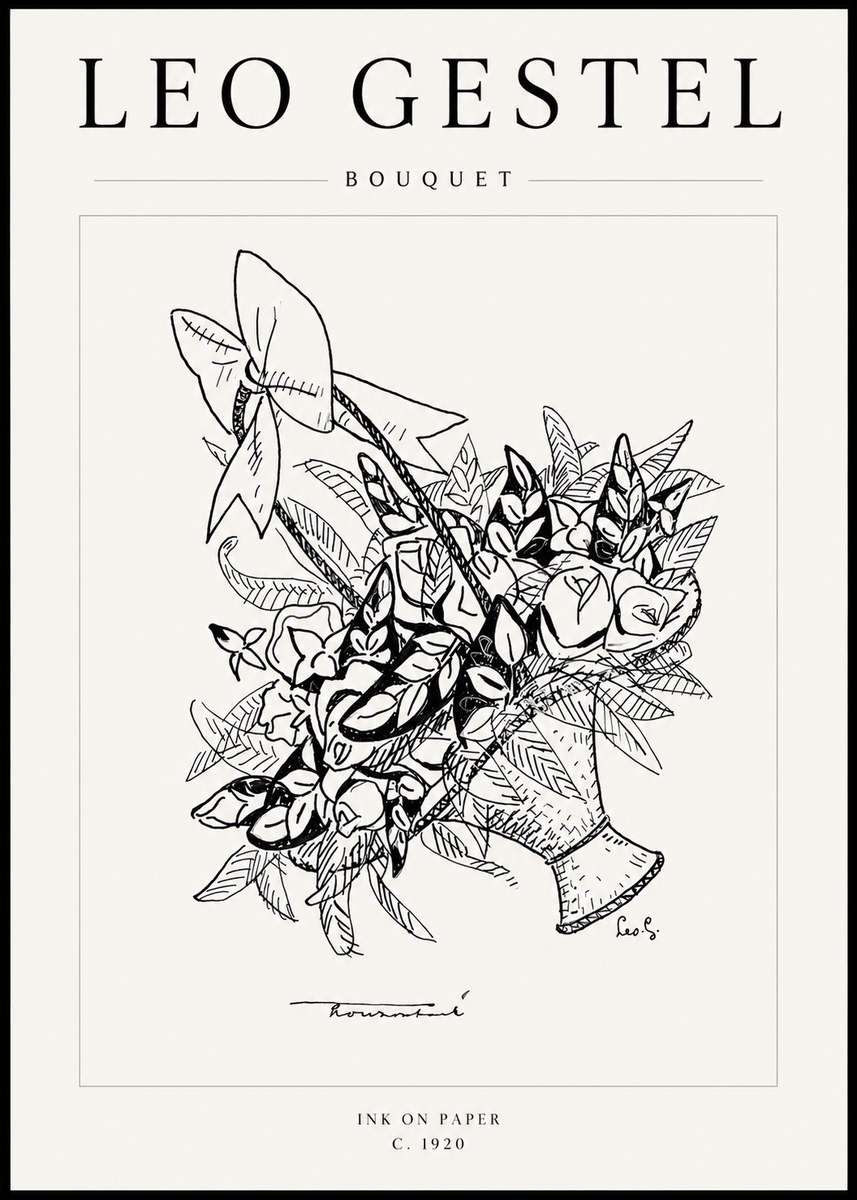 Leo Gestel Bouquet No4 - Plakat