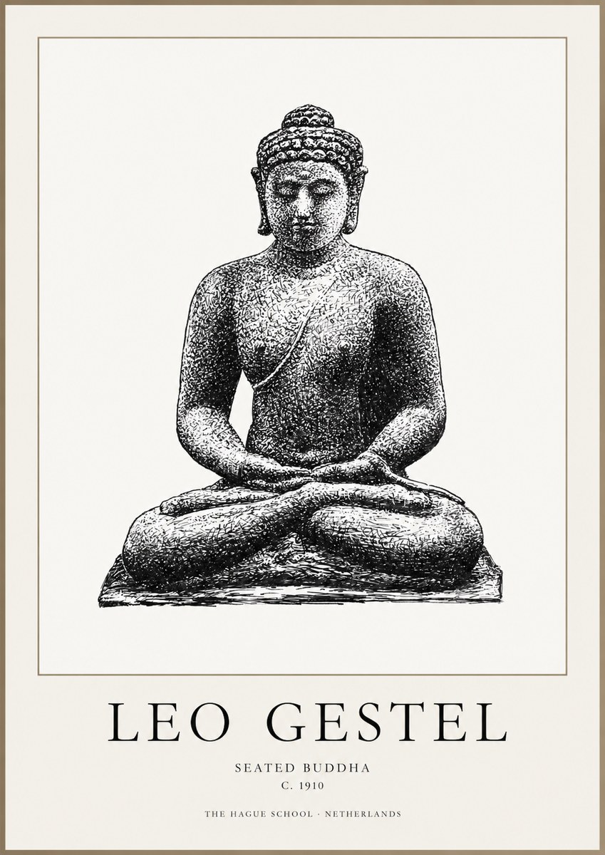 Leo Gestel Seated Buddha No1 - Plakat
