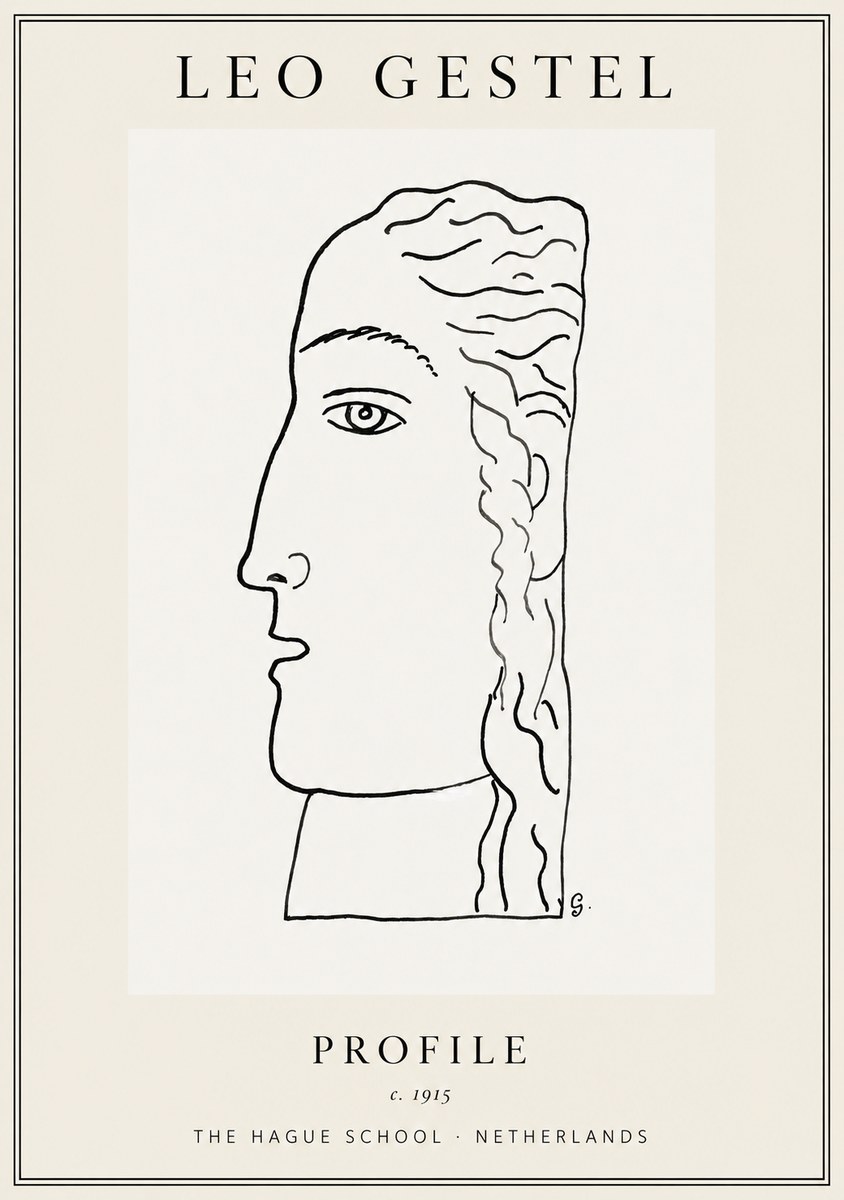 Leo Gestel Profile No1 - Plakat
