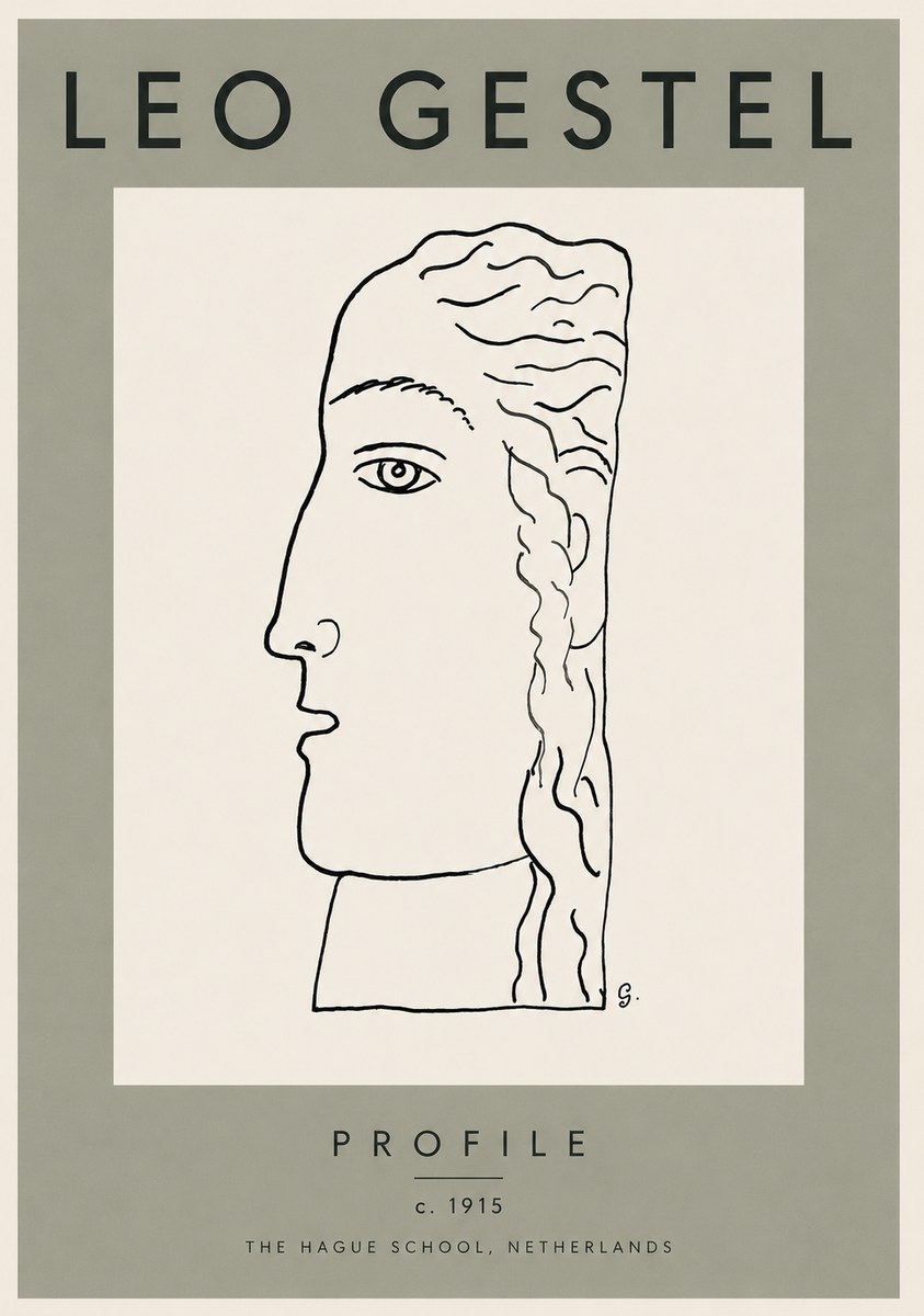 Leo Gestel Profile No3 - Plakat