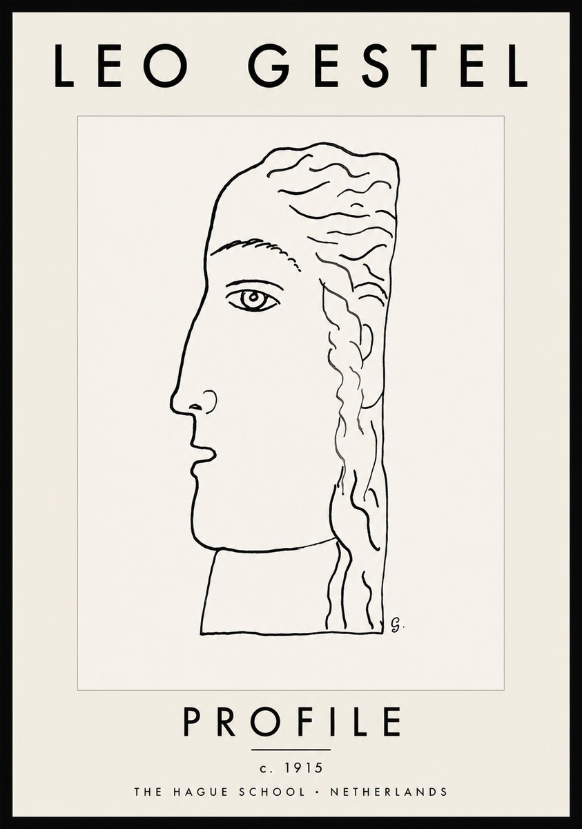 Leo Gestel Profile No5 - Plakat