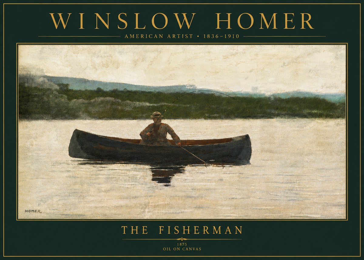 Winslow Homer The Fisherman No5 - Plakat