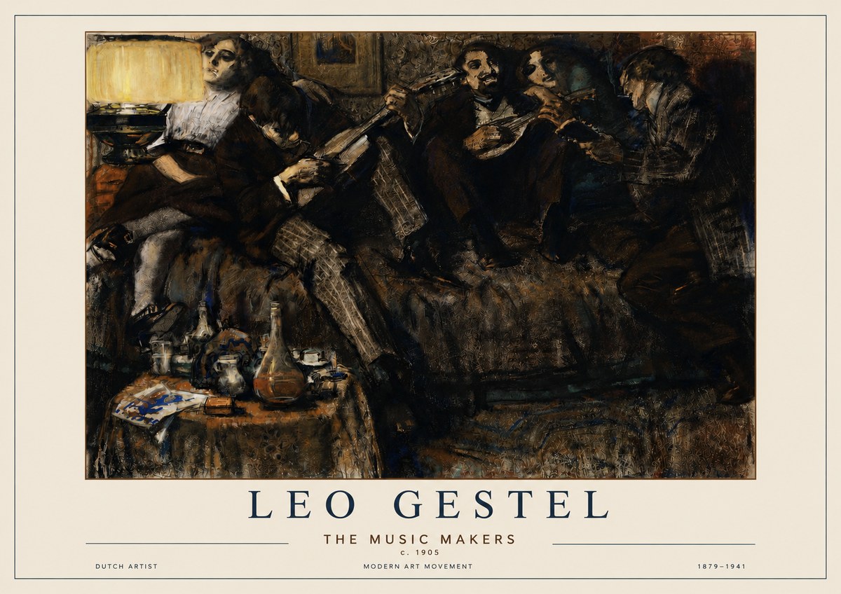 Leo Gestel The Music Makers No3 - Plakat