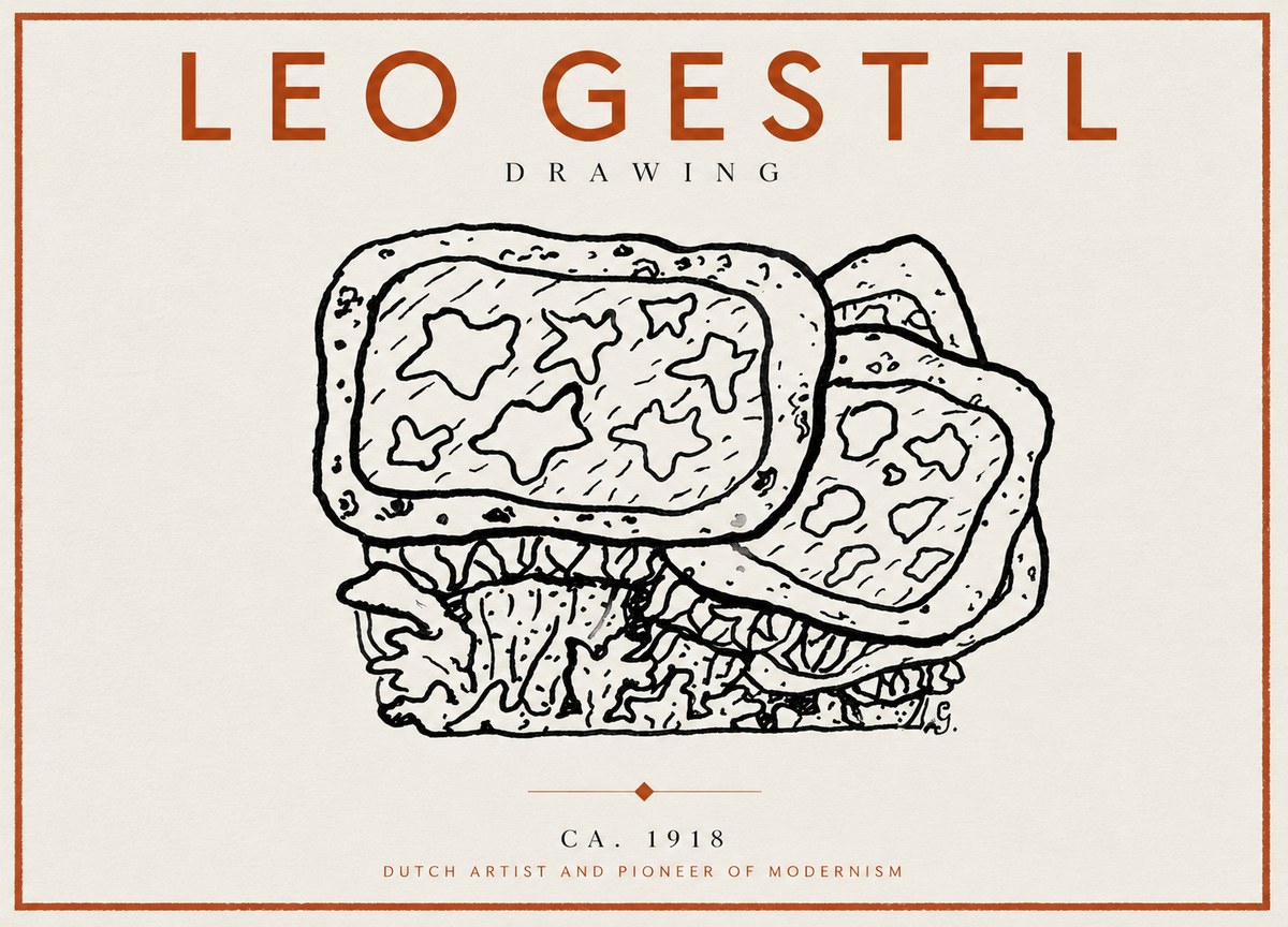 Leo Gestel Drawing Ca. 1918 No5 - Plakat
