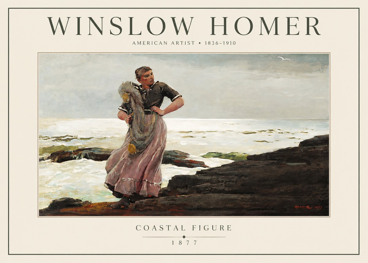 Winslow Homer Coastal Figure No3 - Plakat