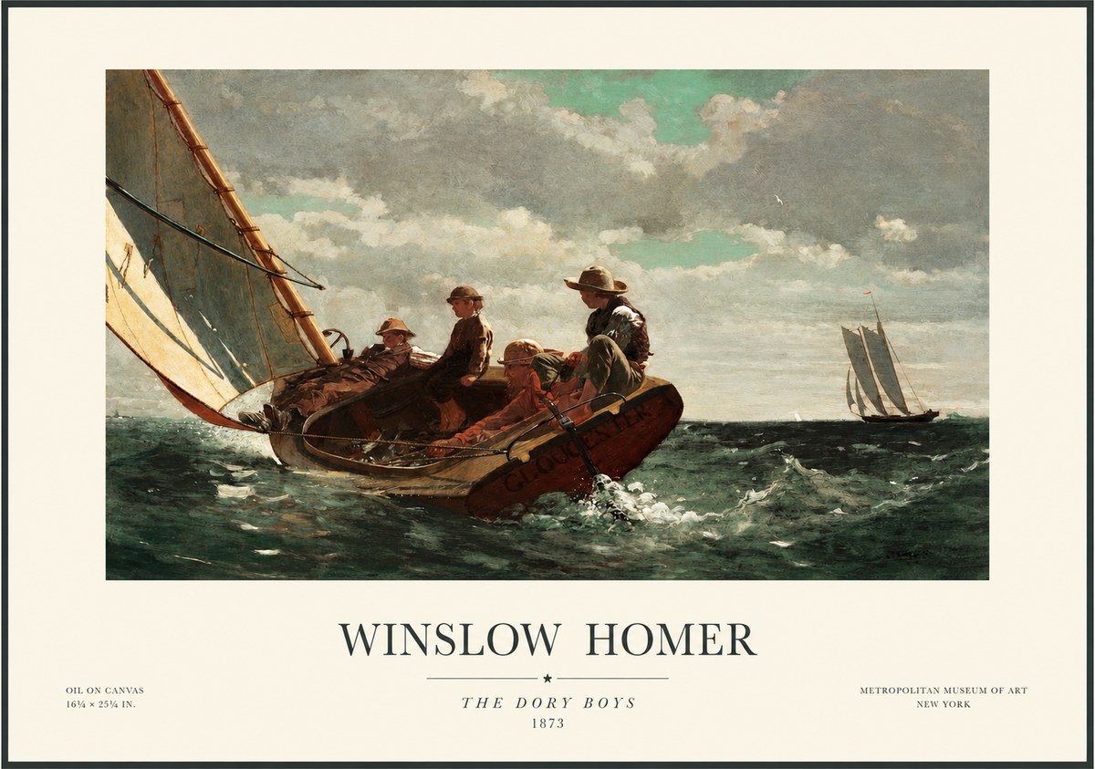 Winslow Homer The Dory Boys No1 - Plakat