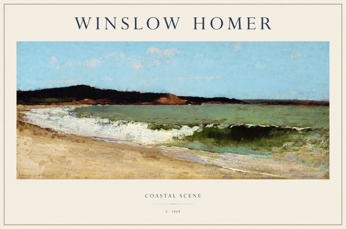Winslow Homer Coastal Scene No1 - Plakat