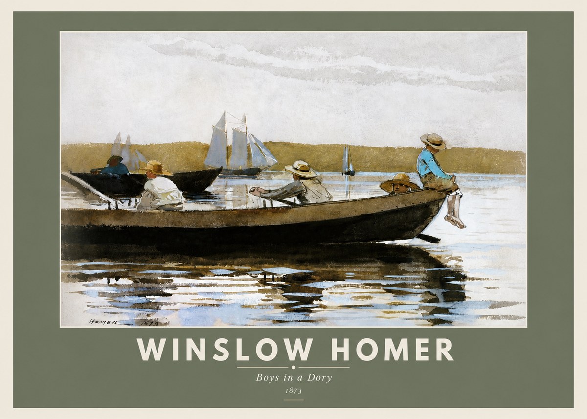 Winslow Homer Boys in a Dory II No3 - Plakat