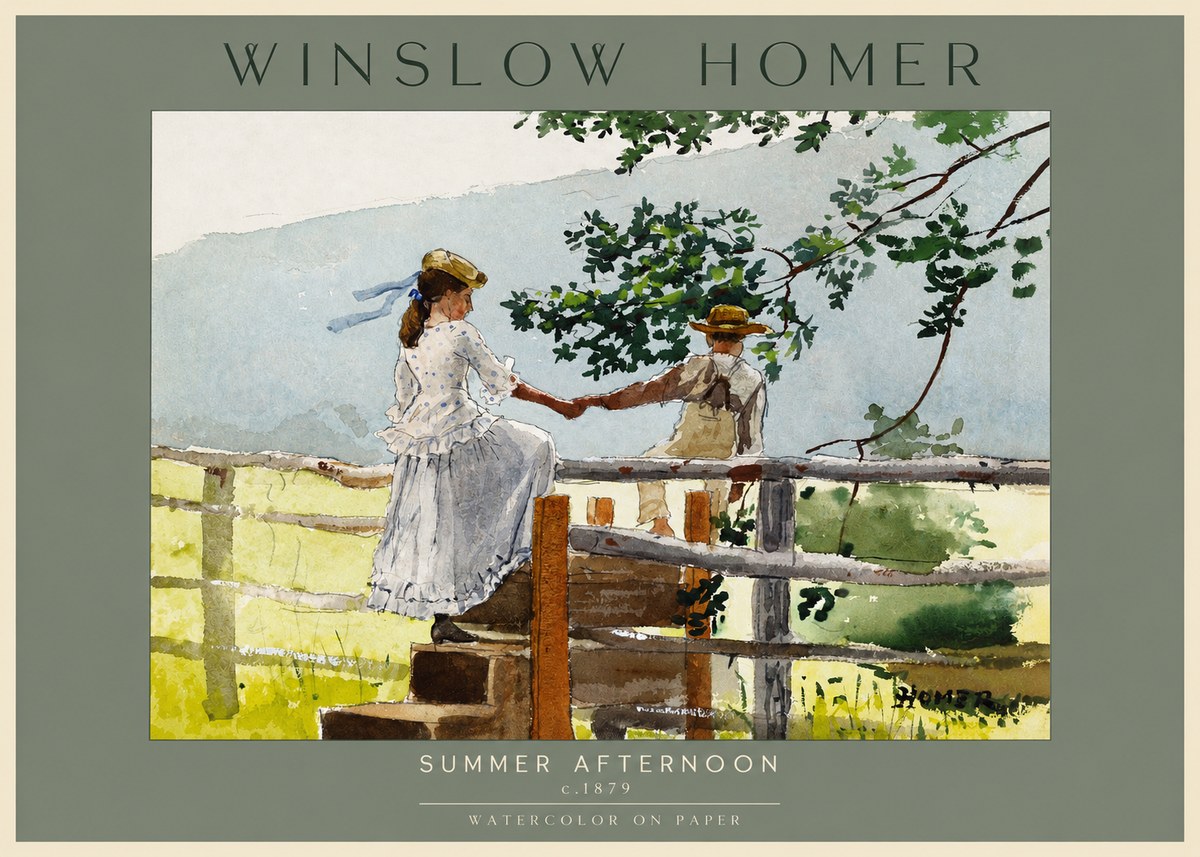 Winslow Homer Summer Afternoon No2 - Plakat