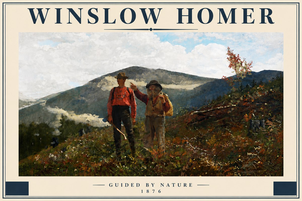 Winslow Homer The Two Guides No5 - Plakat