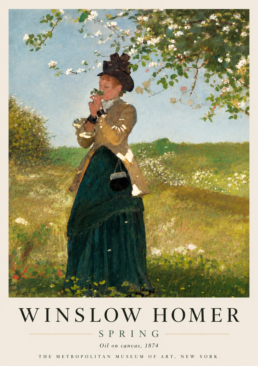 Winslow Homer Spring No4 - Plakat