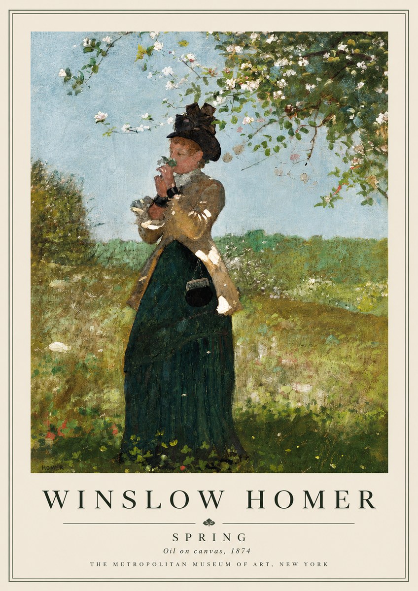 Winslow Homer Spring No5 - Plakat