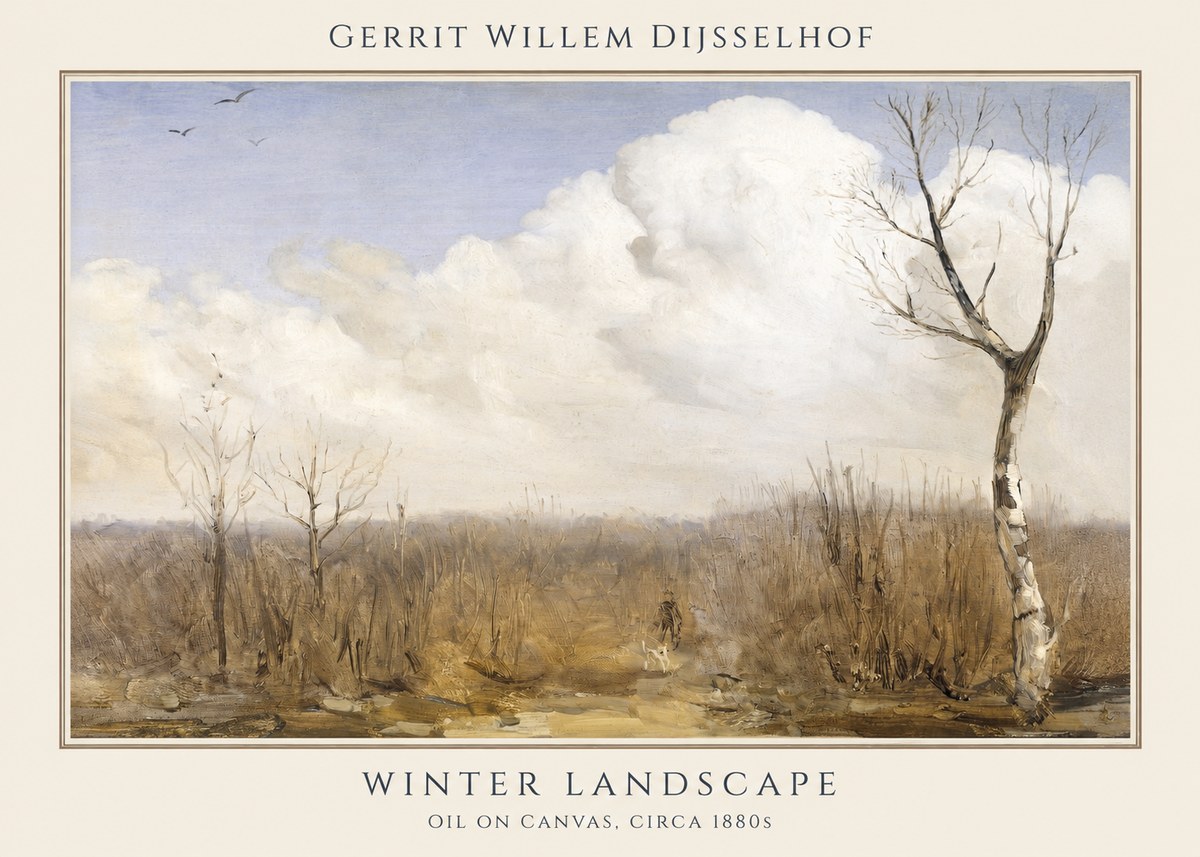 Gerrit Willem Dijsselhof Winter Landscape No1 - Plakat