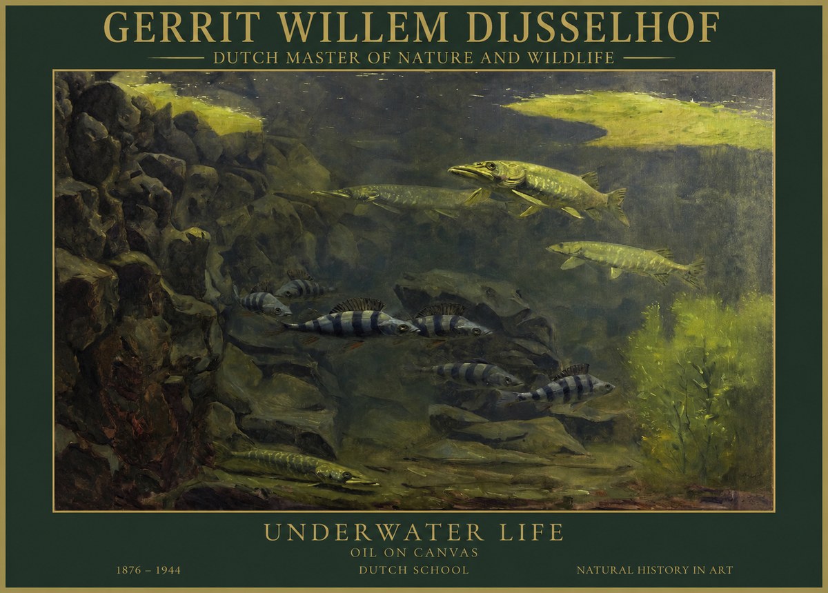 Gerrit Willem Dijsselhof Underwater Life No1 - Plakat