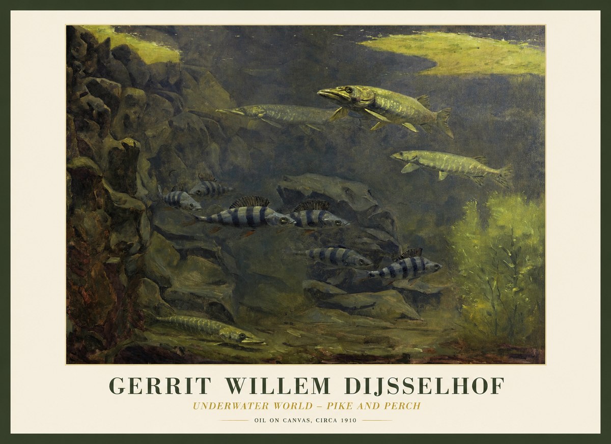 Gerrit Willem Dijsselhof Underwater Life No2 - Plakat