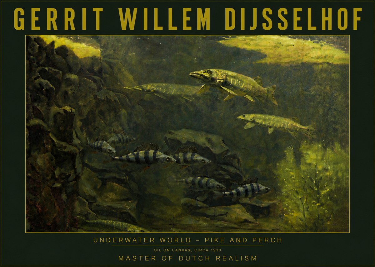 Gerrit Willem Dijsselhof Underwater Life No6 - Plakat
