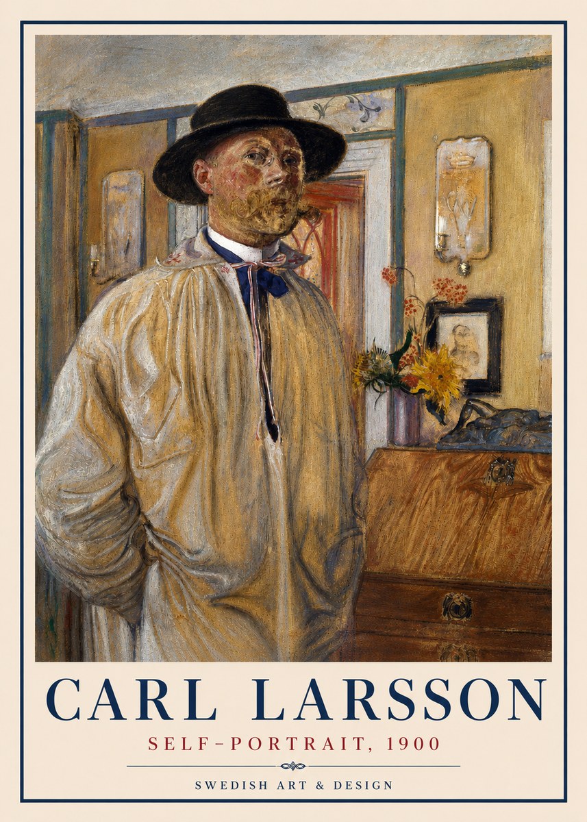 Carl Larsson Self-portrait No4 - Plakat