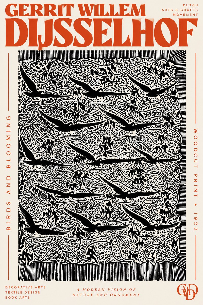 Gerrit Willem Dijsselhof Decorative Design No3 - Plakat