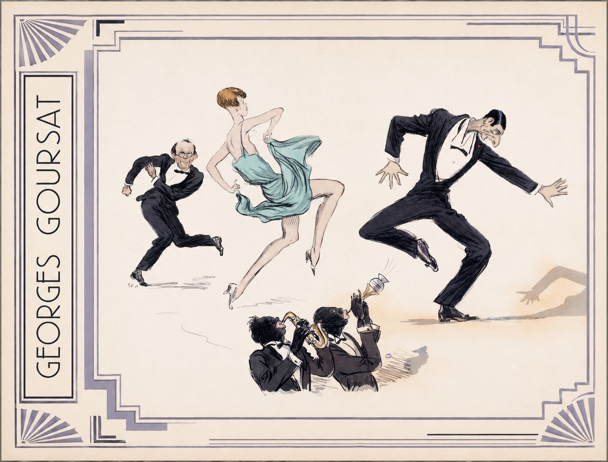 Georges Goursat Jazz Age Revelry No2 - Plakat