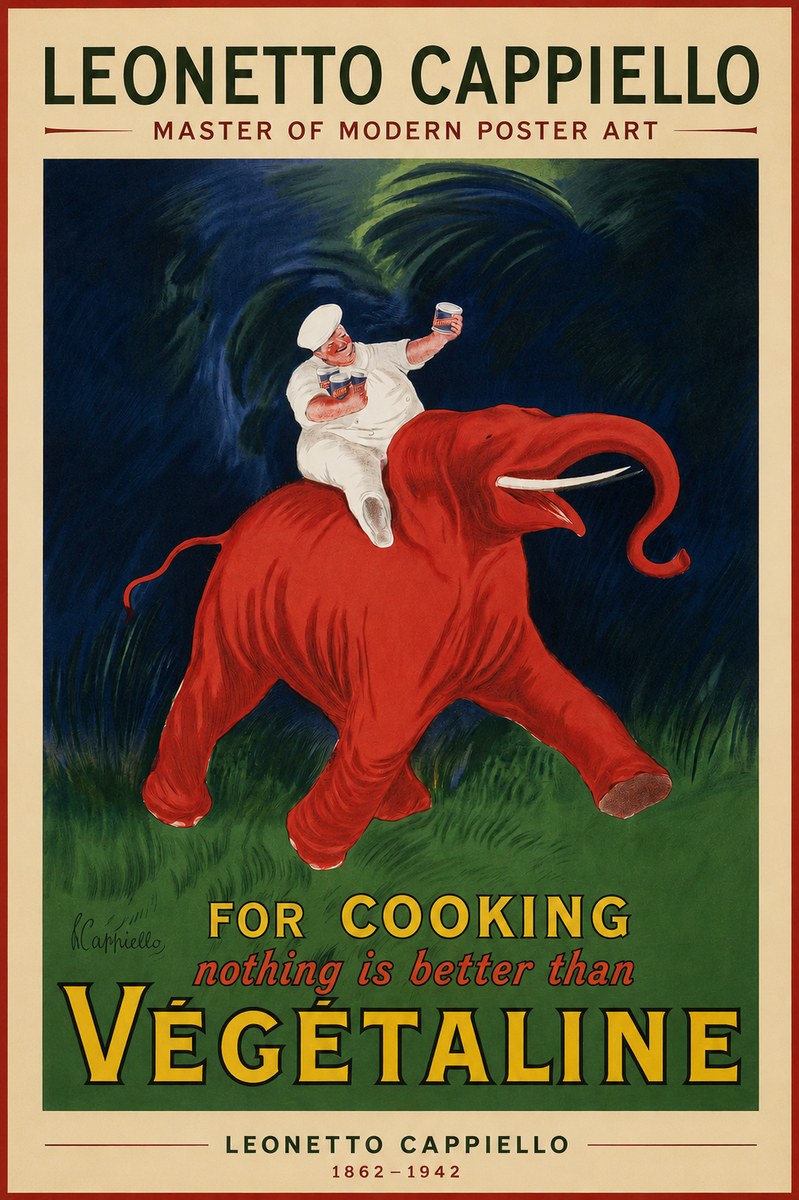 Leonetto Cappiello Végétaline No2 - Plakat