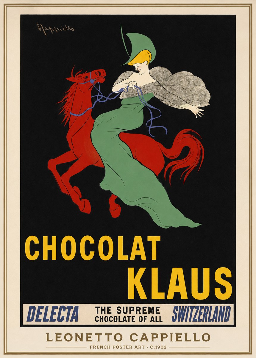 Leonetto Cappiello Chocolat Klaus No1 - Plakat