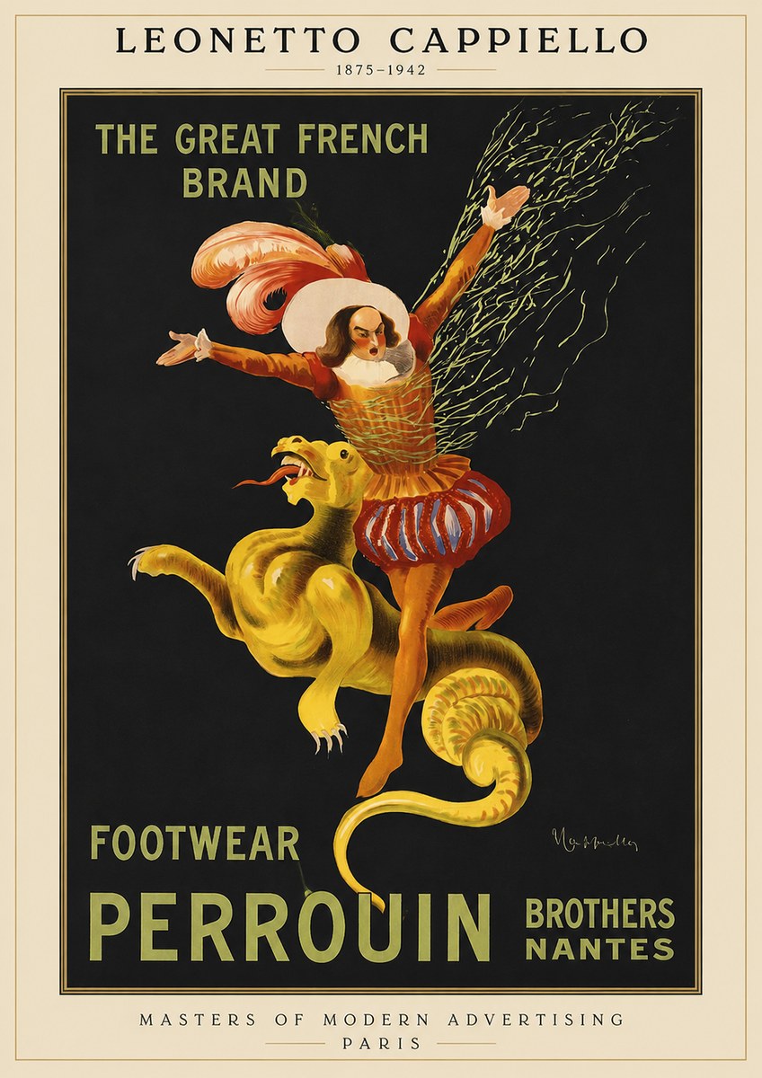Leonetto Cappiello Footwear Perrouin No1 - Plakat