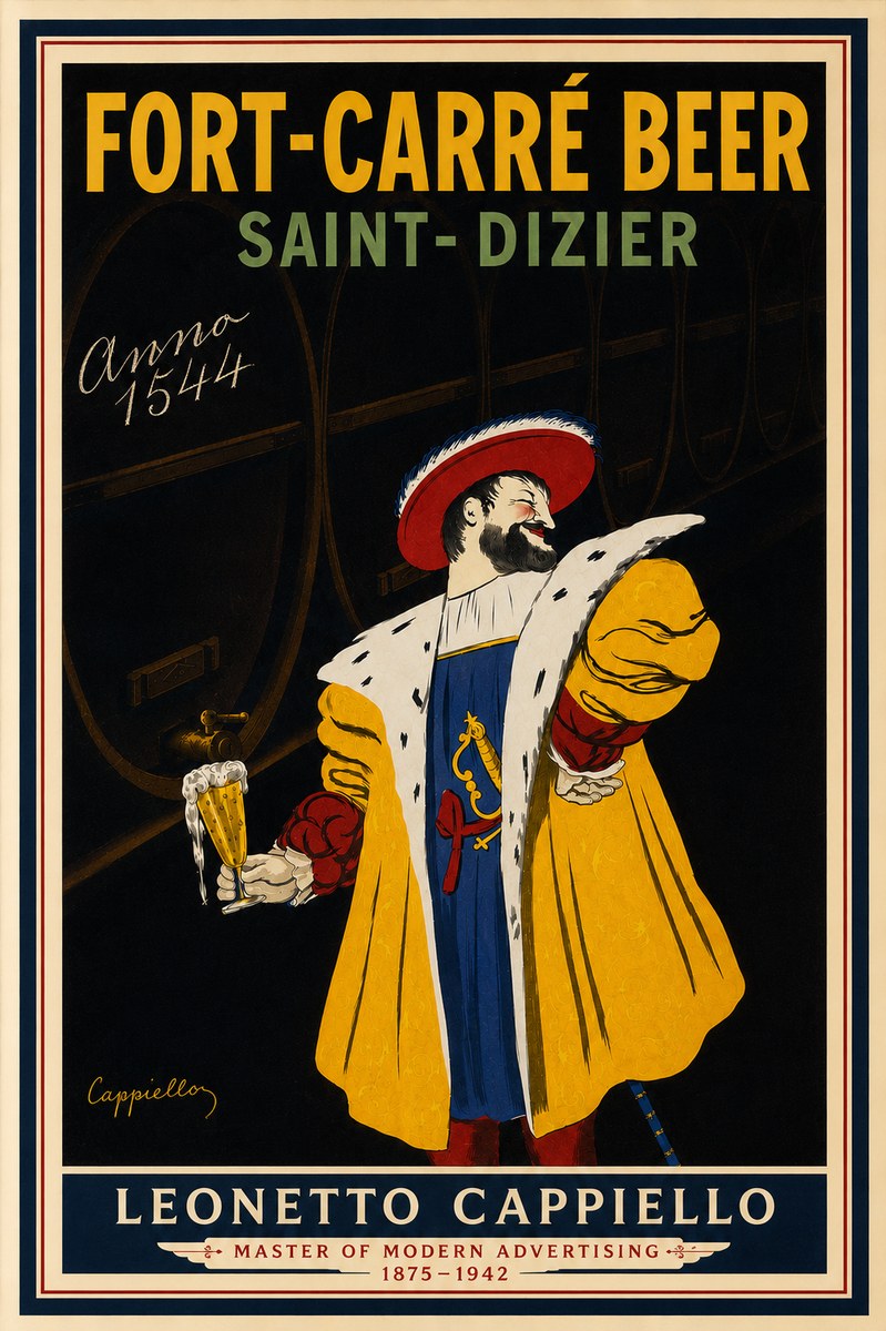 Leonetto Cappiello Fort-carré Beer Saint-dizier No4 - Plakat