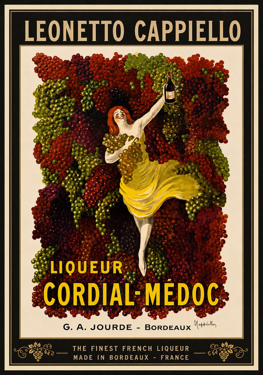 Leonetto Cappiello Liqueur Cordial-médoc No4 - Plakat