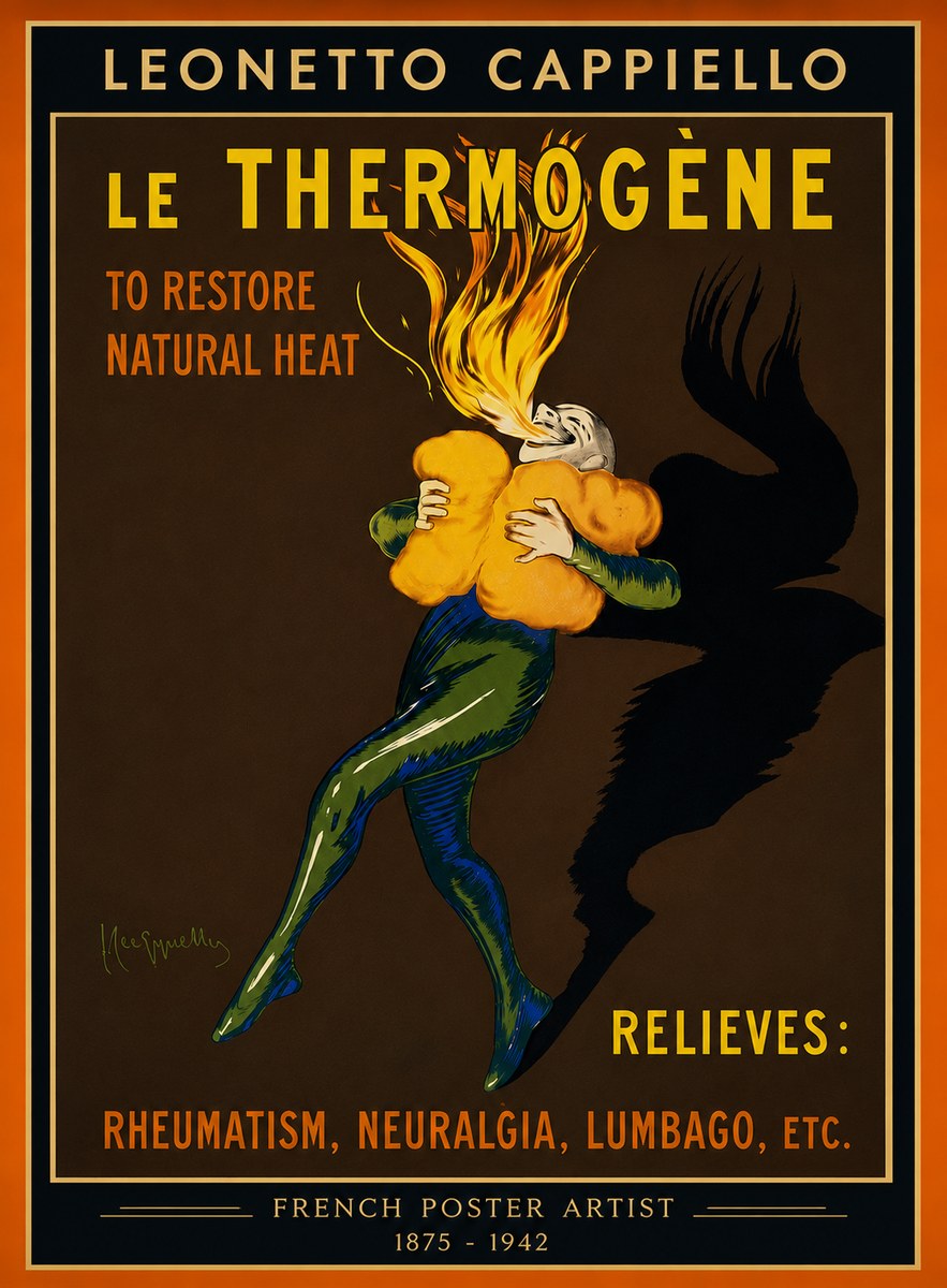 Leonetto Cappiello Le Thermogène No4 - Plakat