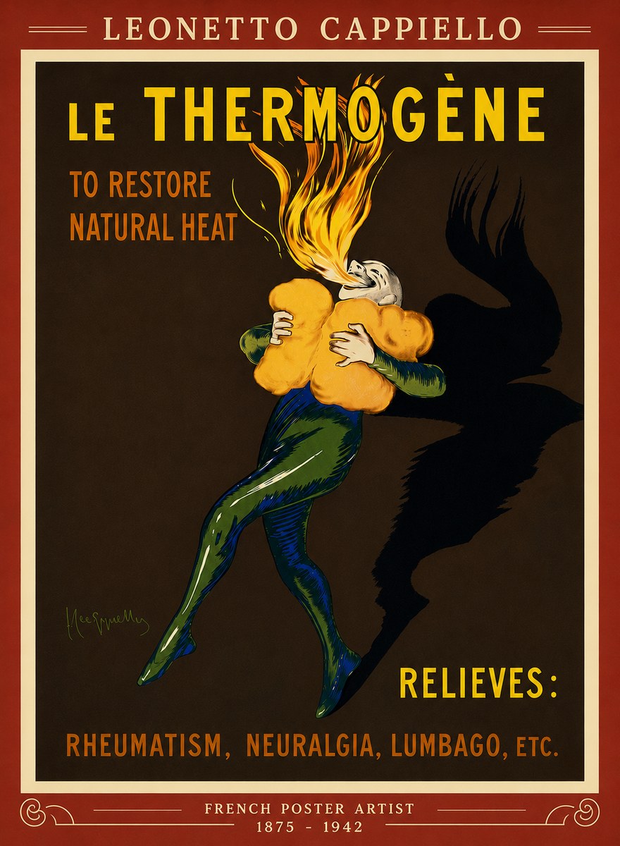 Leonetto Cappiello Le Thermogène No6 - Plakat