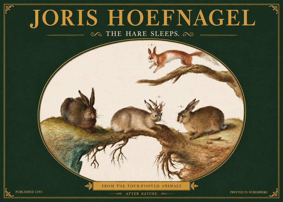 Joris Hoefnagel Lepvs Dormit No4 - Plakat